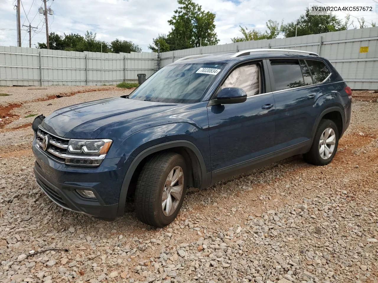 2019 Volkswagen Atlas Se VIN: 1V2WR2CA4KC557672 Lot: 70330834