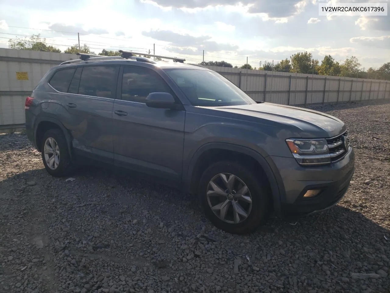 2019 Volkswagen Atlas Se VIN: 1V2WR2CA0KC617396 Lot: 70868914