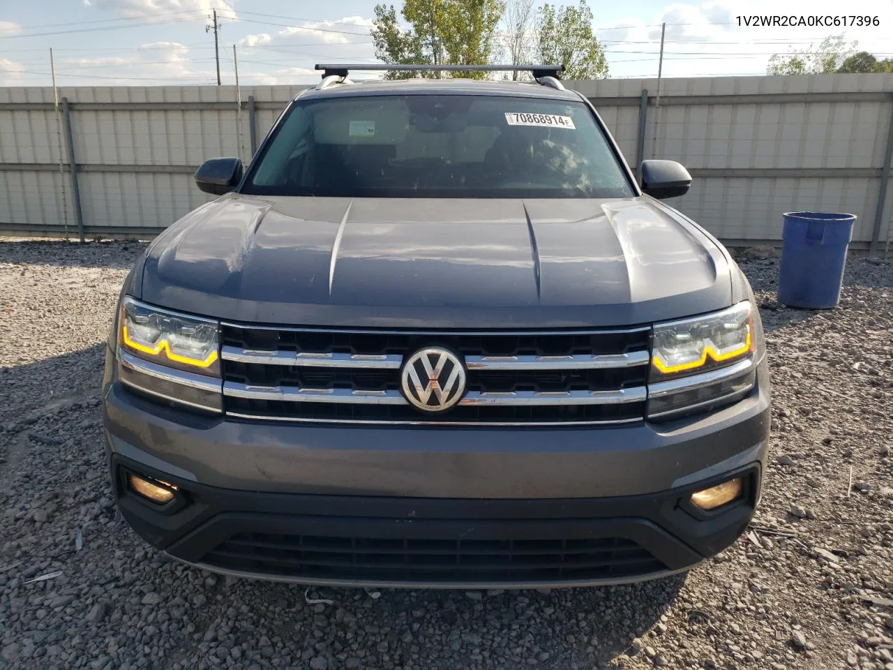 2019 Volkswagen Atlas Se VIN: 1V2WR2CA0KC617396 Lot: 70868914