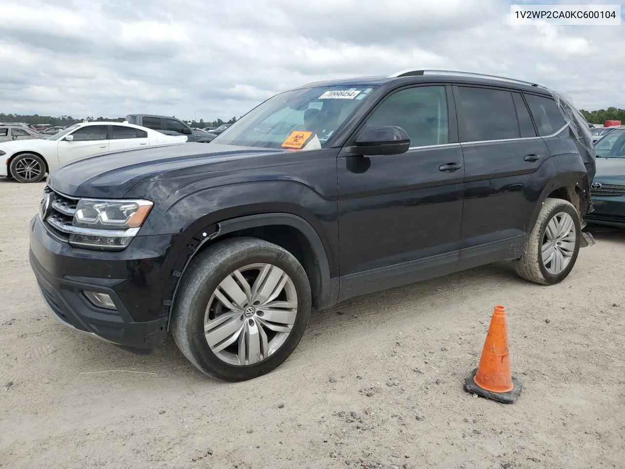 2019 Volkswagen Atlas Se VIN: 1V2WP2CA0KC600104 Lot: 70998454