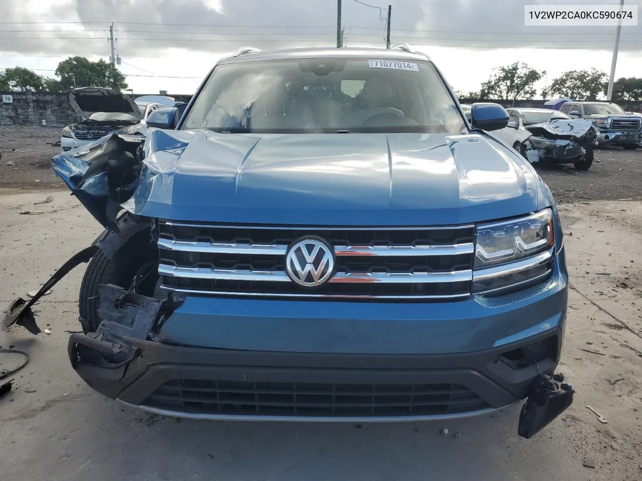 2019 Volkswagen Atlas Se VIN: 1V2WP2CA0KC590674 Lot: 71077014