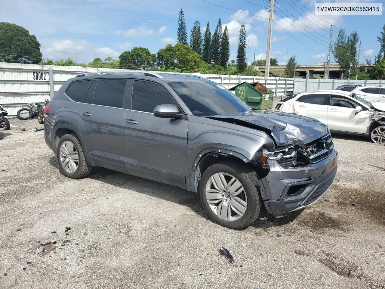 2019 Volkswagen Atlas Se VIN: 1V2WR2CA3KC563415 Lot: 72209964