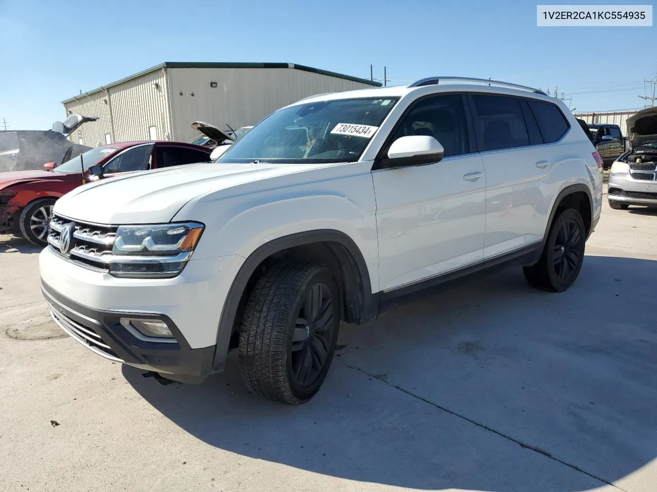 2019 Volkswagen Atlas Sel VIN: 1V2ER2CA1KC554935 Lot: 73015434