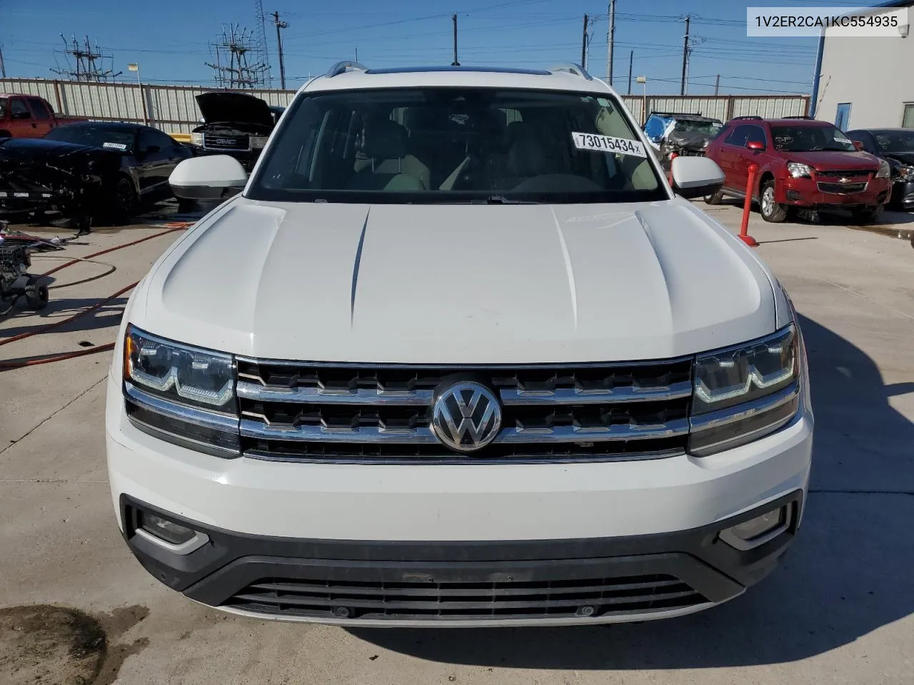 2019 Volkswagen Atlas Sel VIN: 1V2ER2CA1KC554935 Lot: 73015434