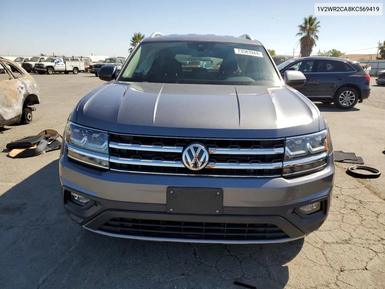 2019 Volkswagen Atlas Se VIN: 1V2WR2CA8KC569419 Lot: 73583944