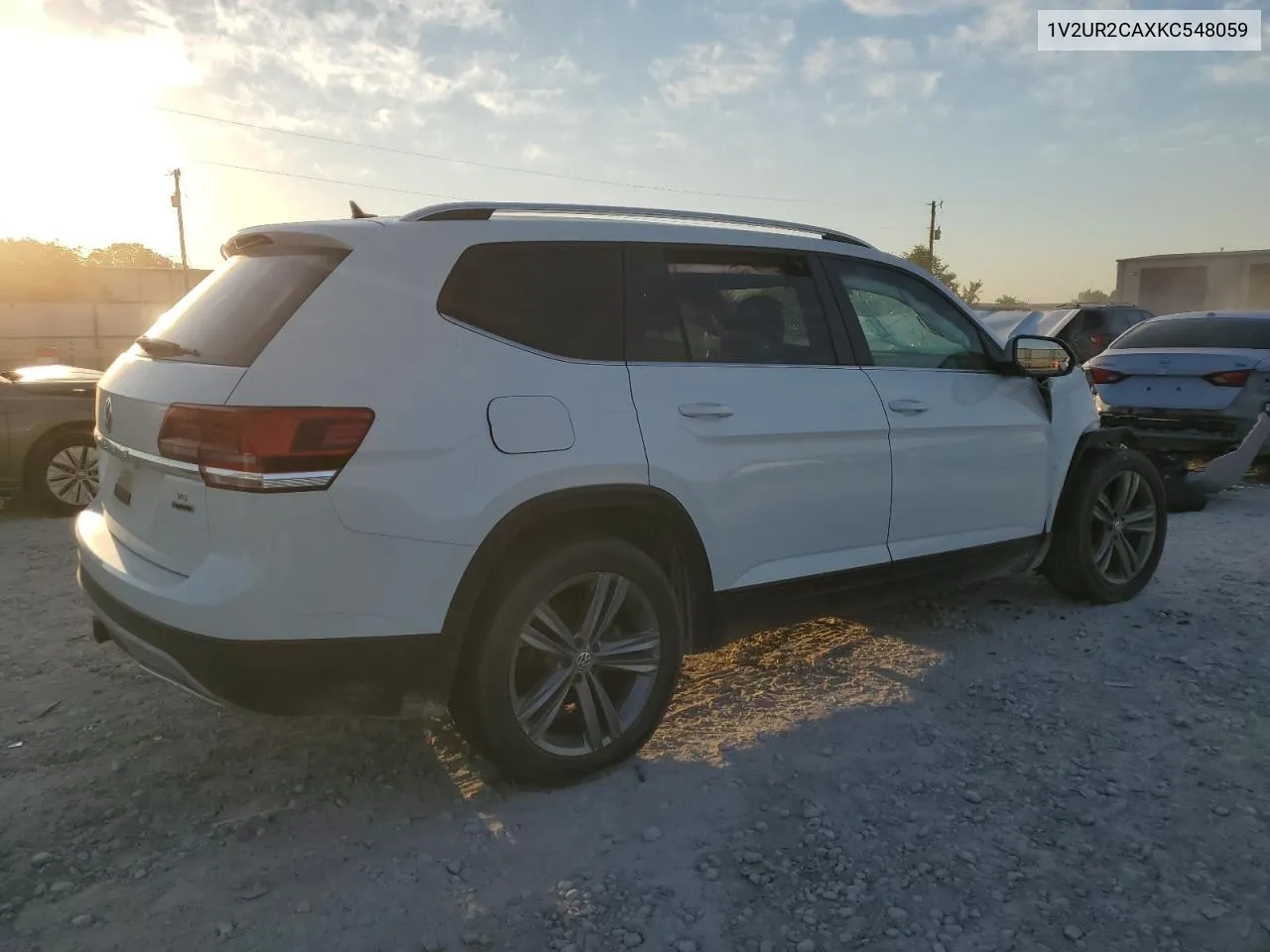 2019 Volkswagen Atlas Se VIN: 1V2UR2CAXKC548059 Lot: 73763744