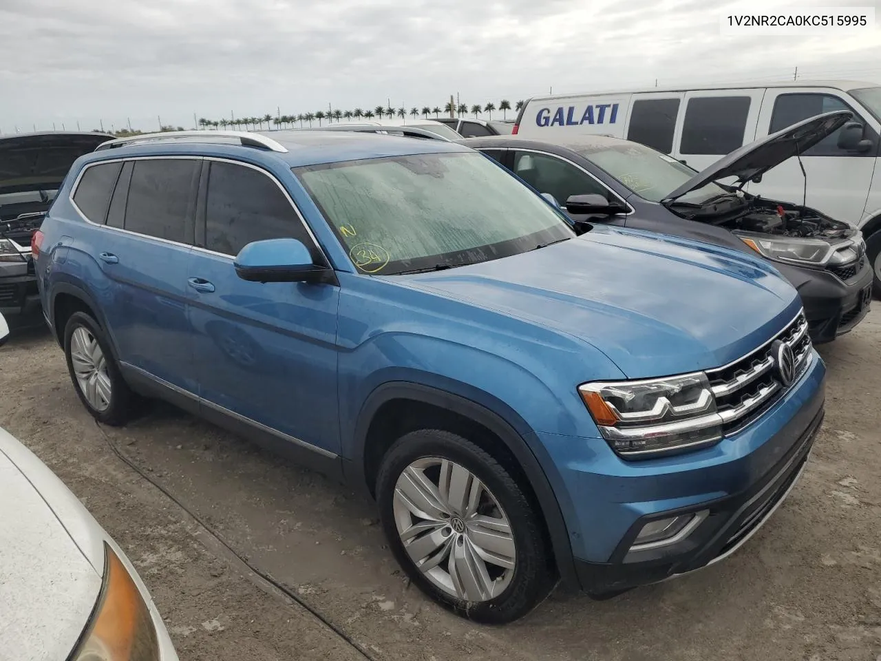 2019 Volkswagen Atlas Sel Premium VIN: 1V2NR2CA0KC515995 Lot: 73932974