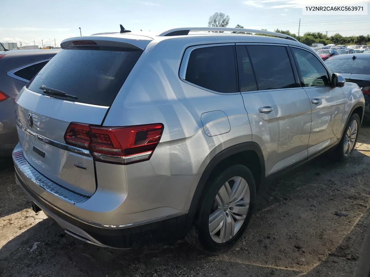 2019 Volkswagen Atlas Sel Premium VIN: 1V2NR2CA6KC563971 Lot: 73939214