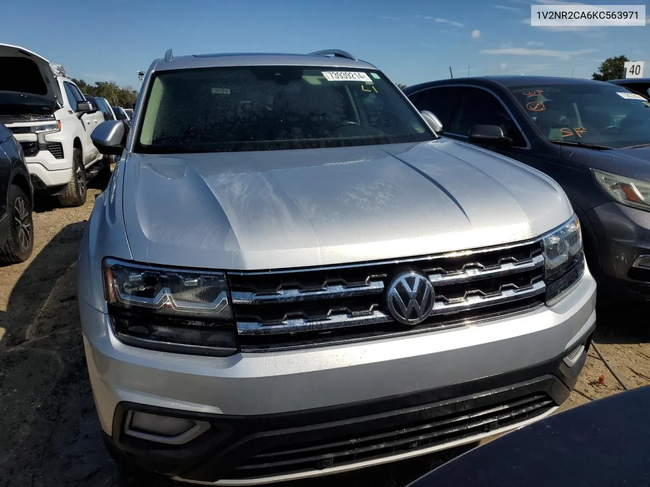 2019 Volkswagen Atlas Sel Premium VIN: 1V2NR2CA6KC563971 Lot: 73939214