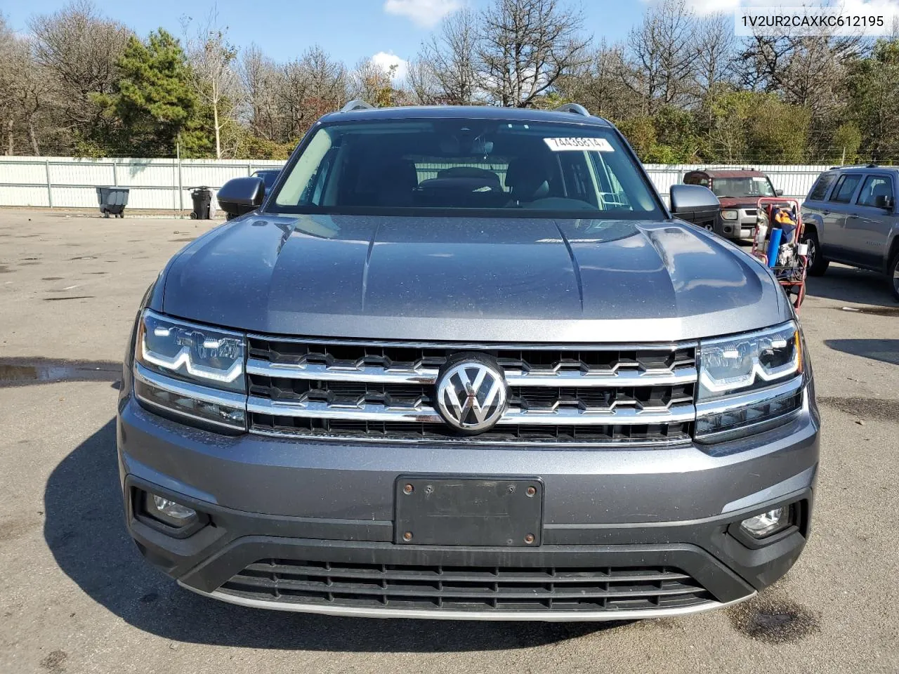 2019 Volkswagen Atlas Se VIN: 1V2UR2CAXKC612195 Lot: 74436814