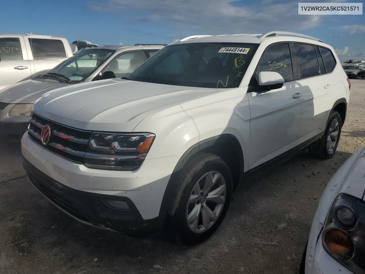 2019 Volkswagen Atlas Se VIN: 1V2WR2CA5KC521571 Lot: 74449144