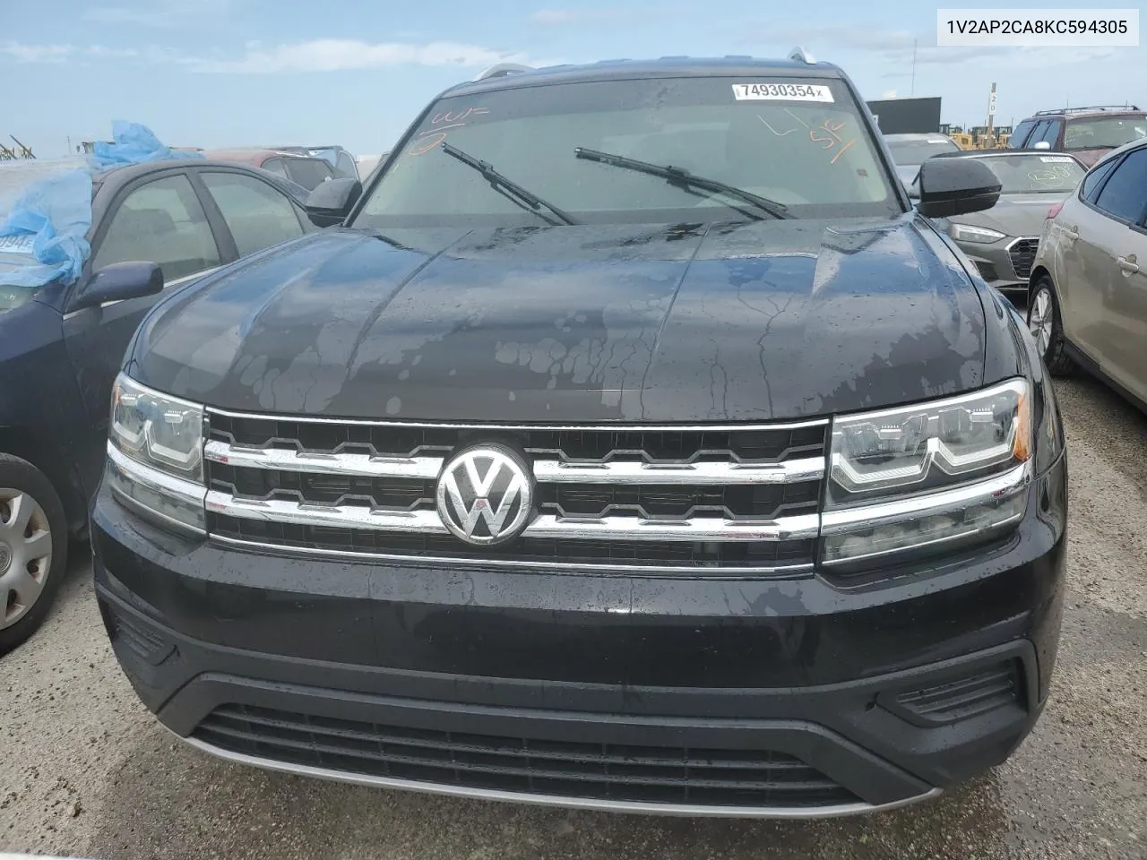 2019 Volkswagen Atlas S VIN: 1V2AP2CA8KC594305 Lot: 74930354