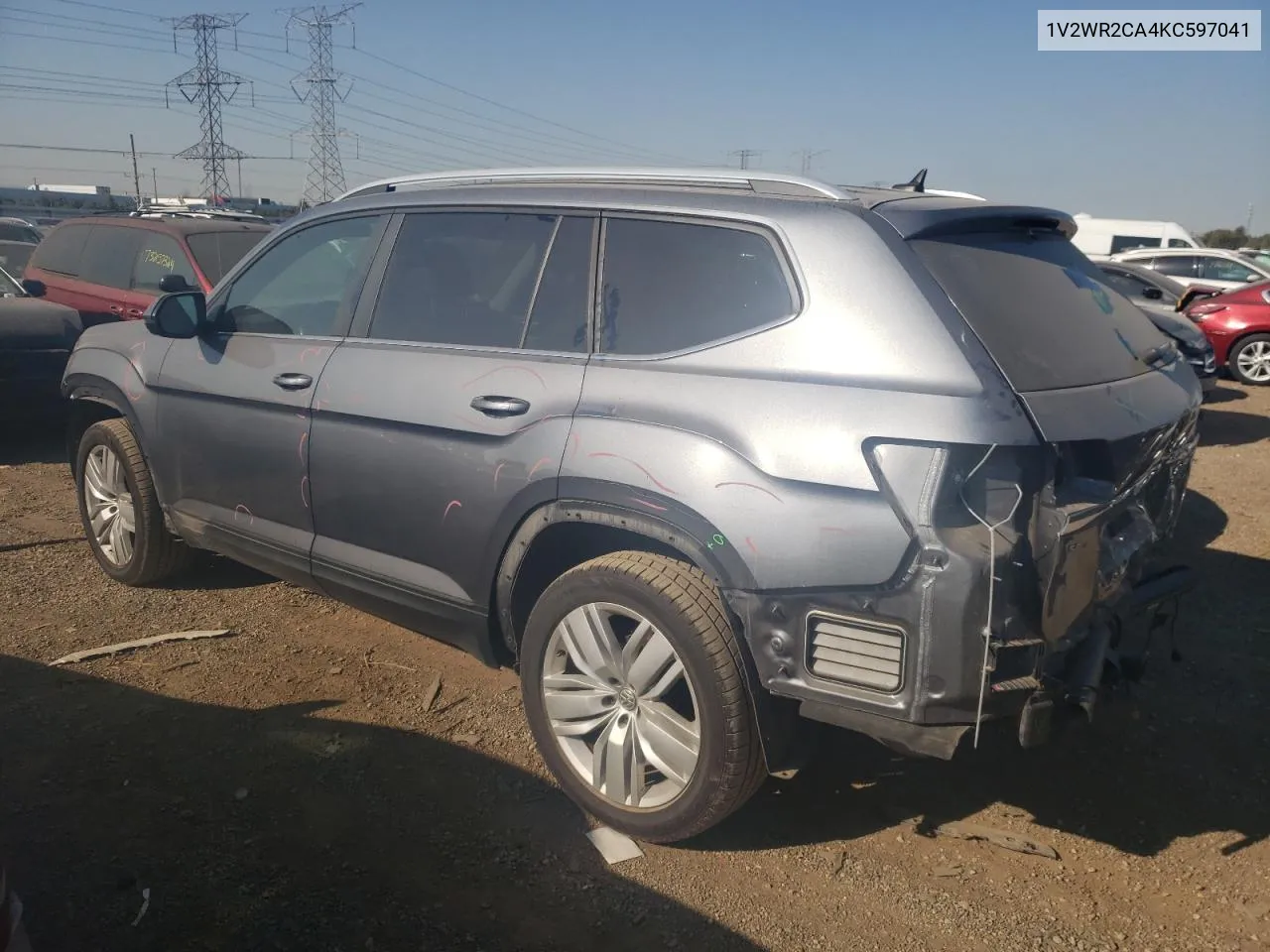 2019 Volkswagen Atlas Se VIN: 1V2WR2CA4KC597041 Lot: 74991604