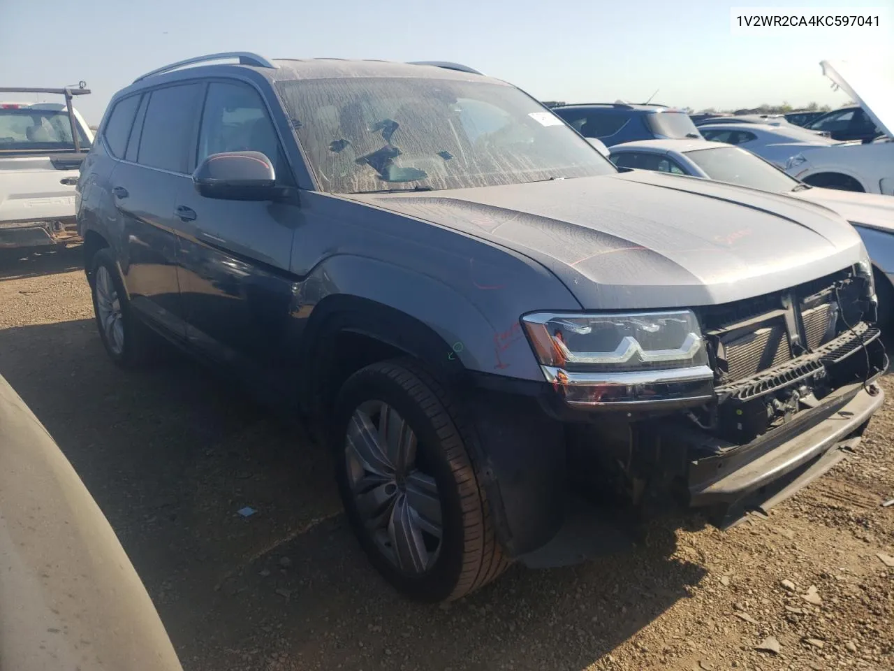 2019 Volkswagen Atlas Se VIN: 1V2WR2CA4KC597041 Lot: 74991604