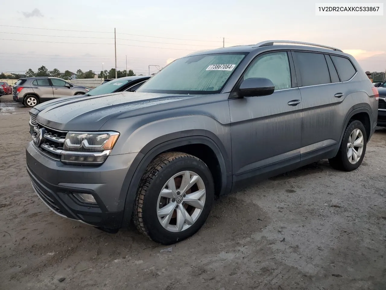 2019 Volkswagen Atlas Se VIN: 1V2DR2CAXKC533867 Lot: 75084914