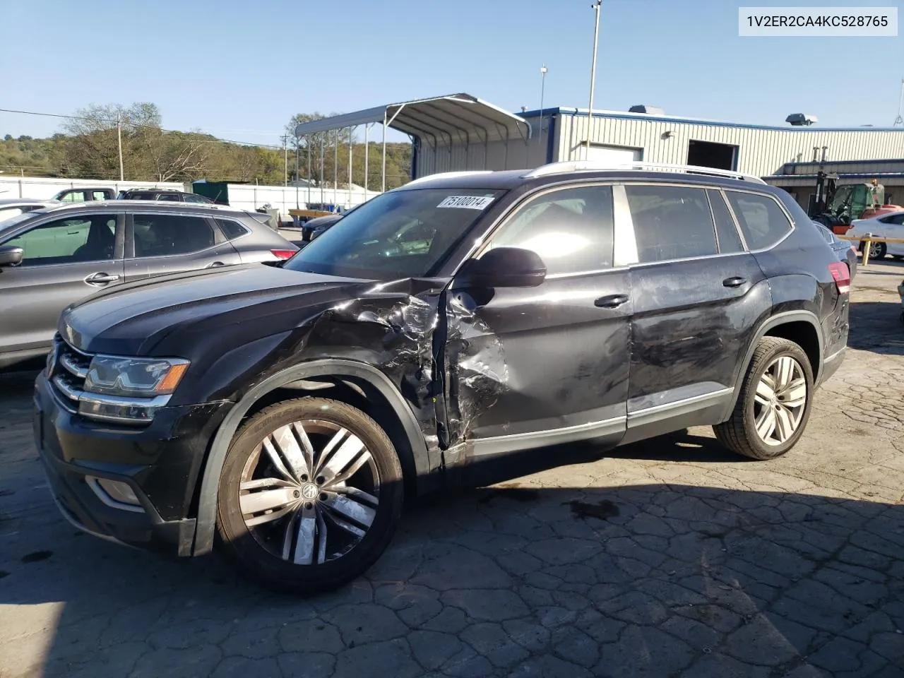 2019 Volkswagen Atlas Sel VIN: 1V2ER2CA4KC528765 Lot: 75100014