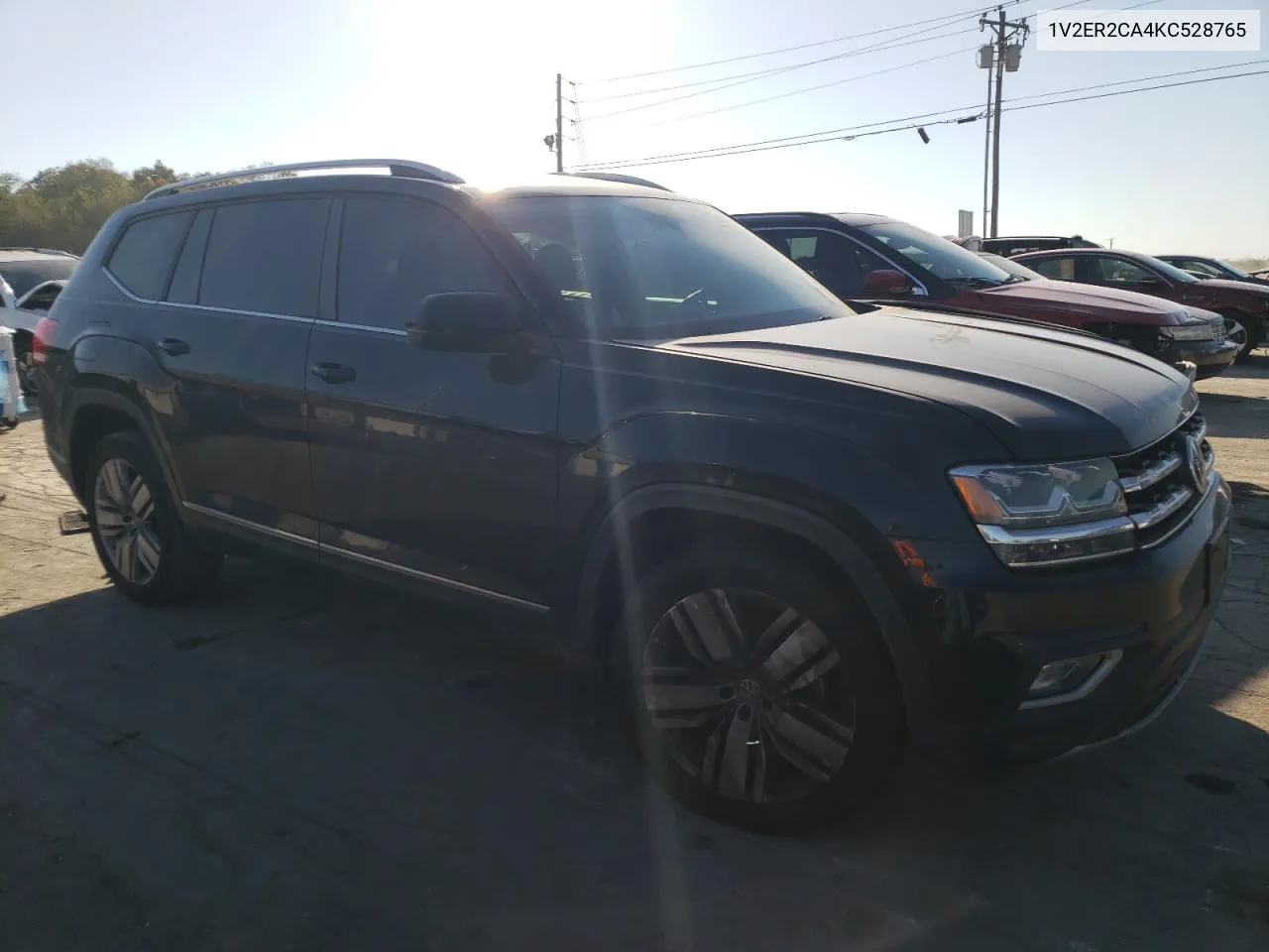 2019 Volkswagen Atlas Sel VIN: 1V2ER2CA4KC528765 Lot: 75100014