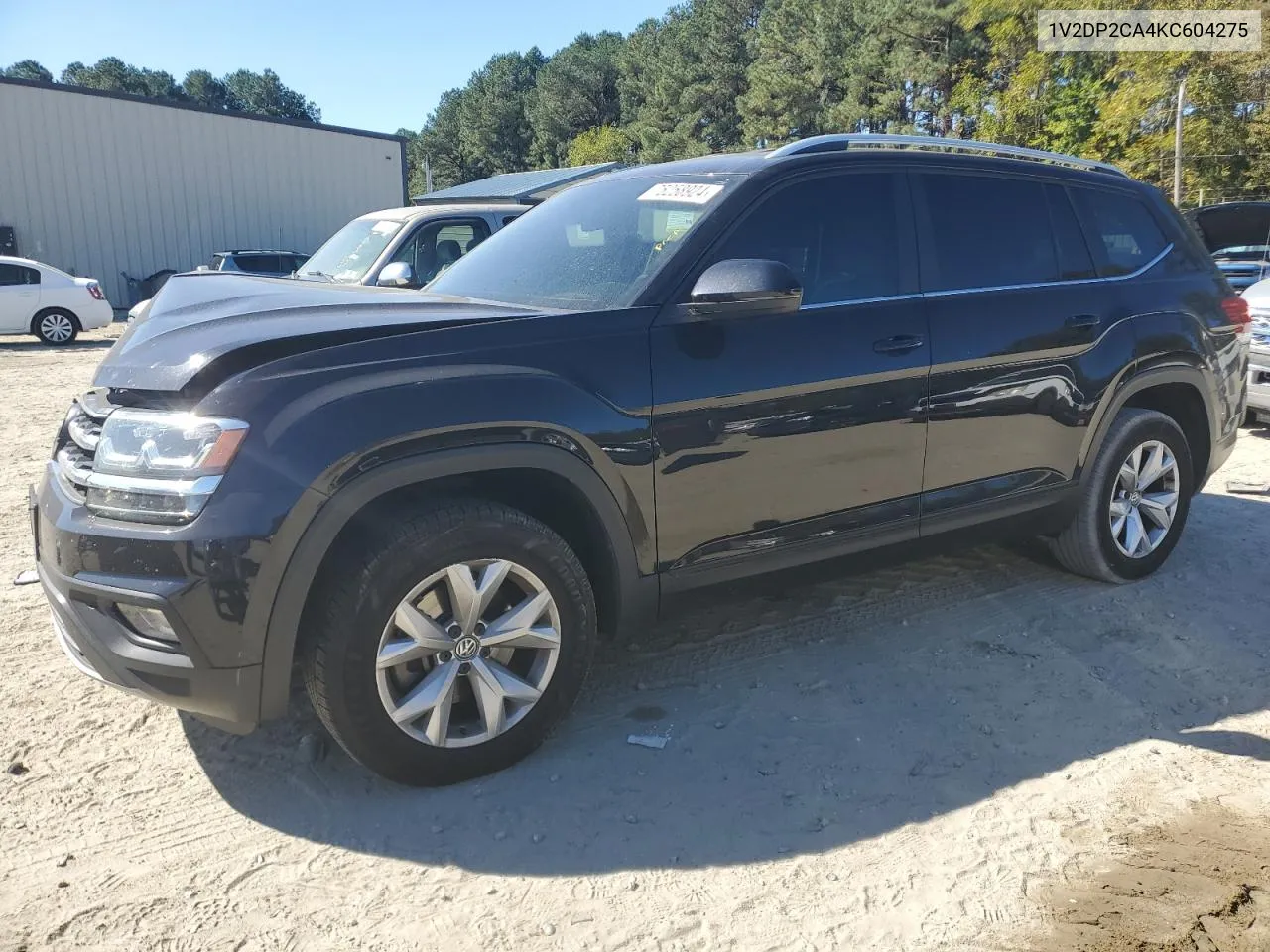 2019 Volkswagen Atlas Se VIN: 1V2DP2CA4KC604275 Lot: 75258924