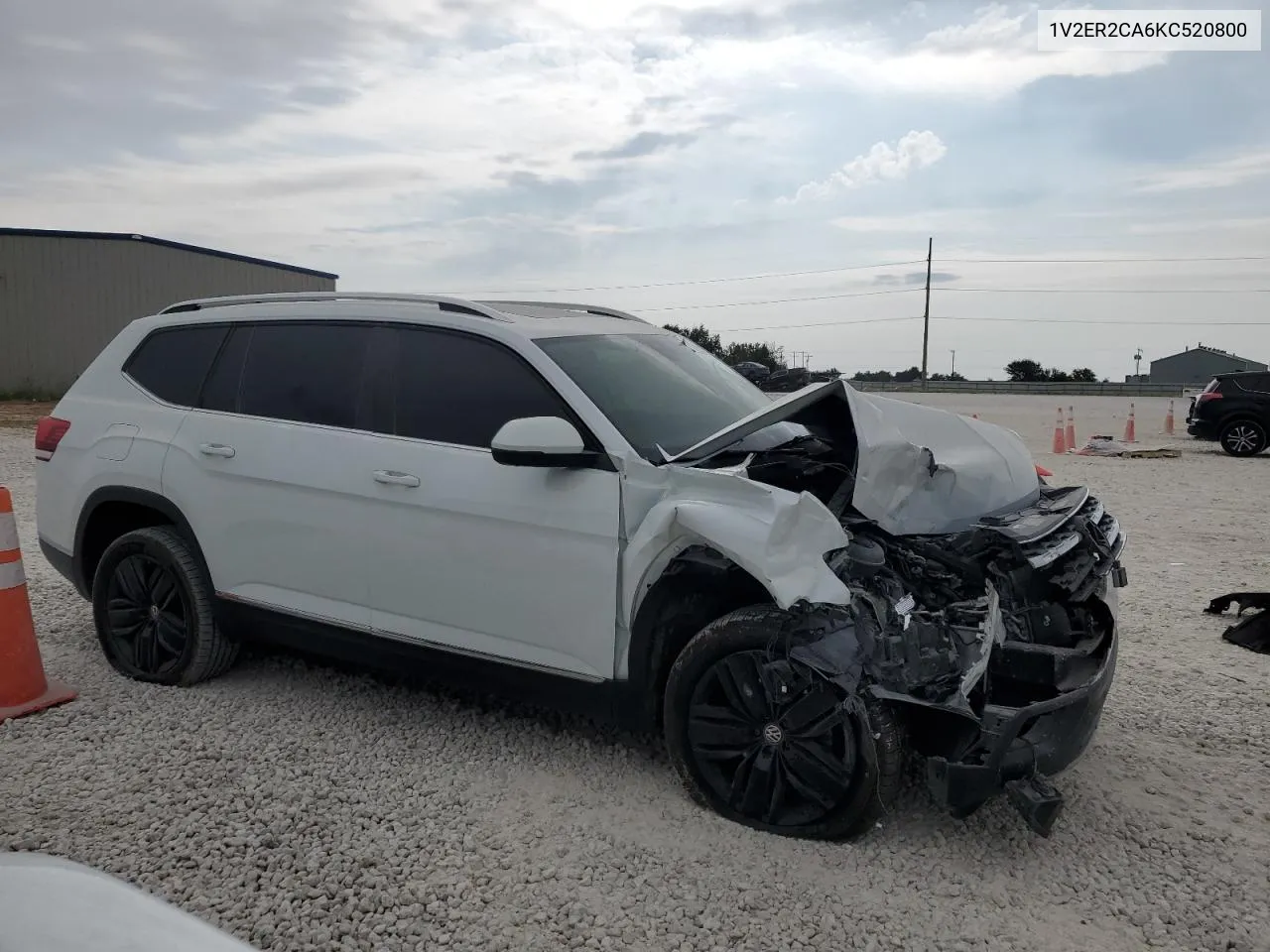 2019 Volkswagen Atlas Sel VIN: 1V2ER2CA6KC520800 Lot: 75459874