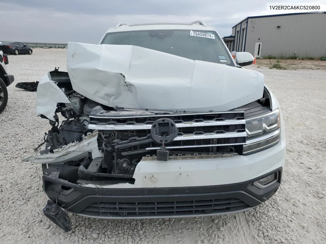 2019 Volkswagen Atlas Sel VIN: 1V2ER2CA6KC520800 Lot: 75459874