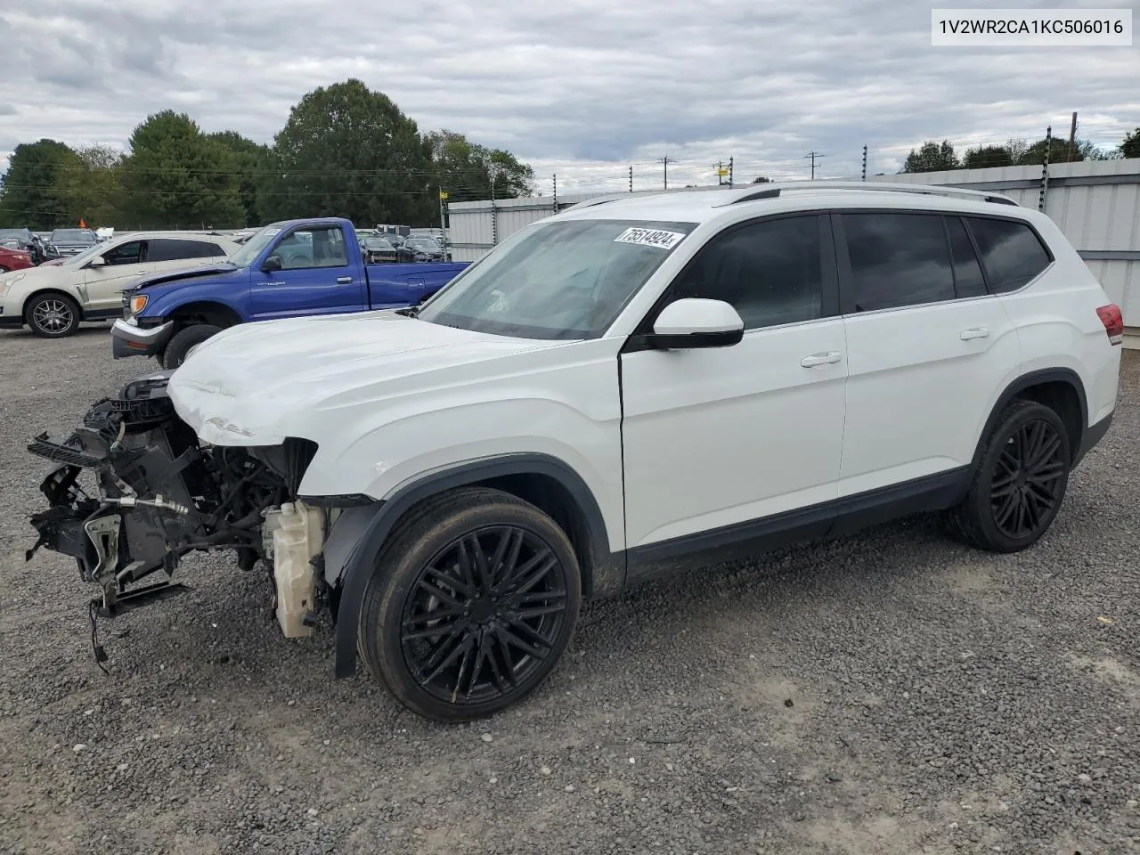 2019 Volkswagen Atlas Se VIN: 1V2WR2CA1KC506016 Lot: 75514924