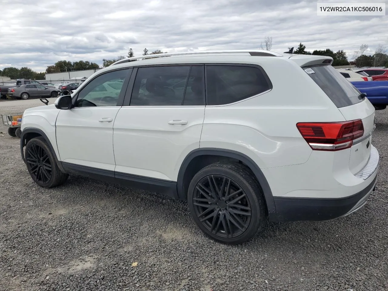 2019 Volkswagen Atlas Se VIN: 1V2WR2CA1KC506016 Lot: 75514924