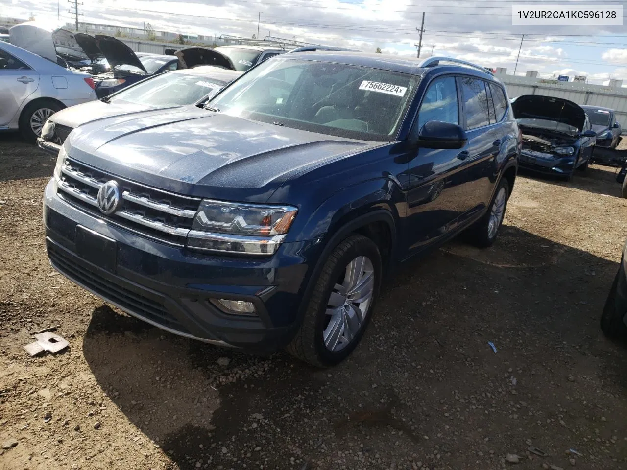 1V2UR2CA1KC596128 2019 Volkswagen Atlas Se