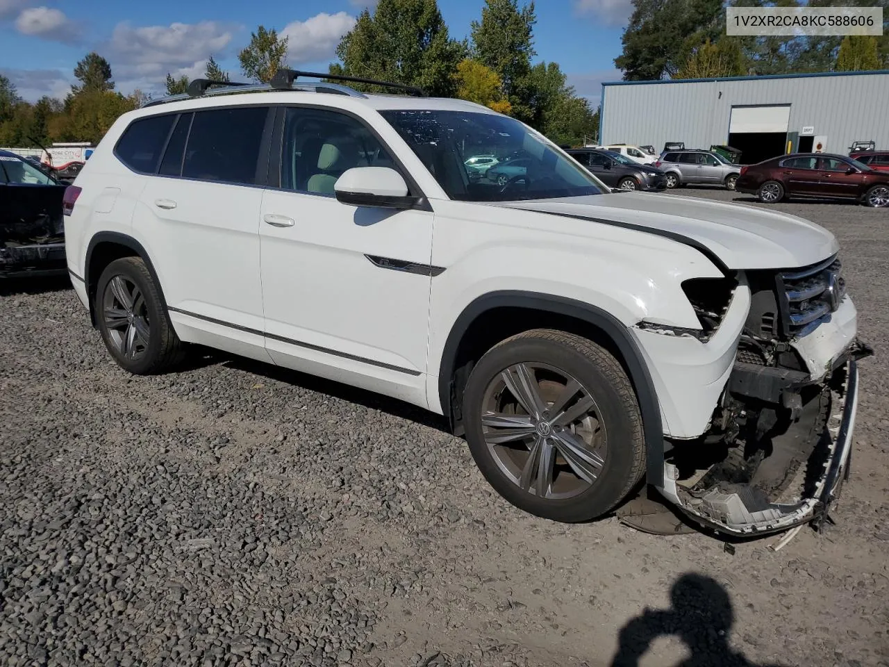 2019 Volkswagen Atlas Se VIN: 1V2XR2CA8KC588606 Lot: 75695734