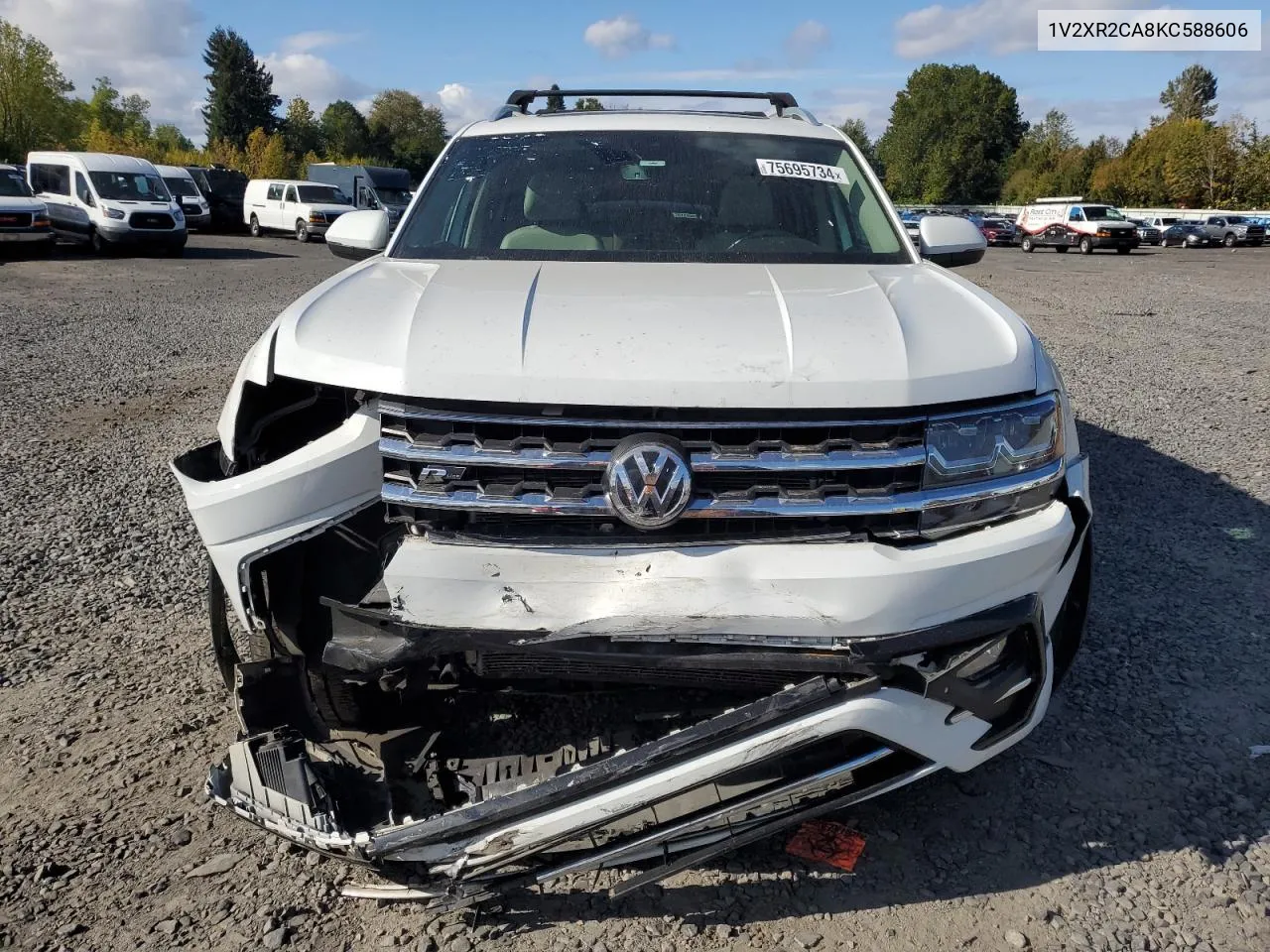 2019 Volkswagen Atlas Se VIN: 1V2XR2CA8KC588606 Lot: 75695734