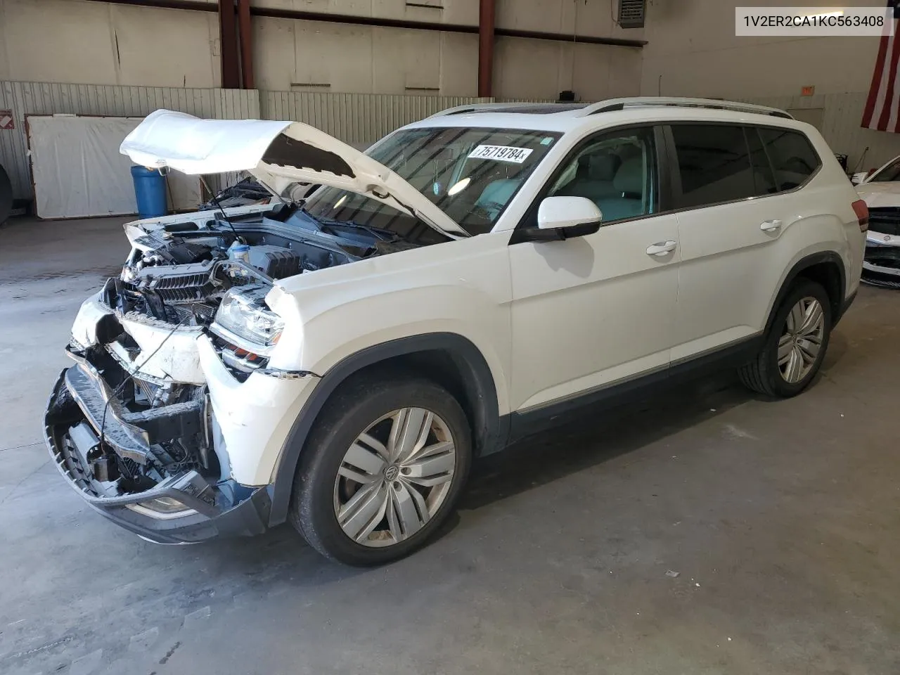 2019 Volkswagen Atlas Sel VIN: 1V2ER2CA1KC563408 Lot: 75719784