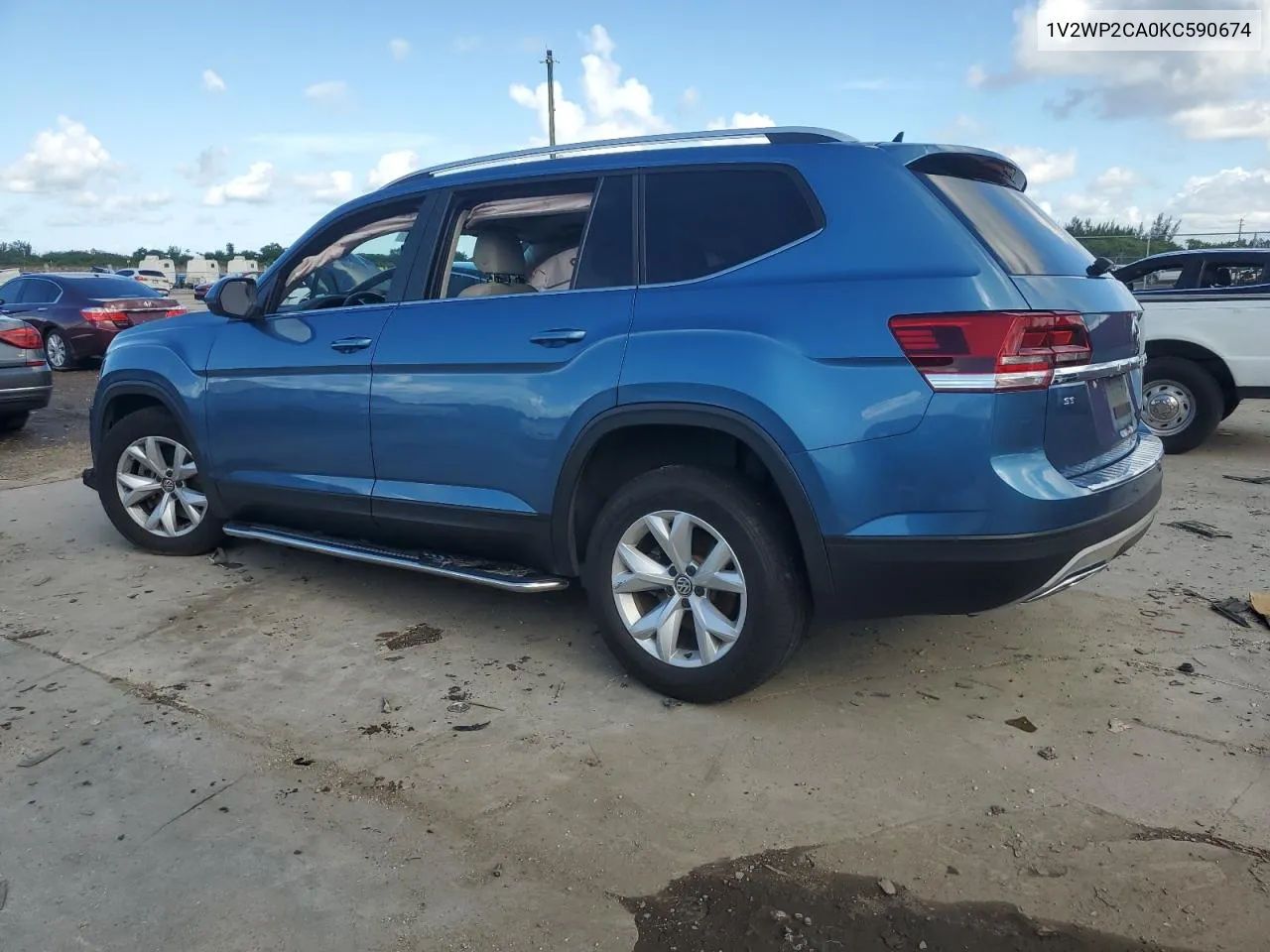 2019 Volkswagen Atlas Se VIN: 1V2WP2CA0KC590674 Lot: 75776204