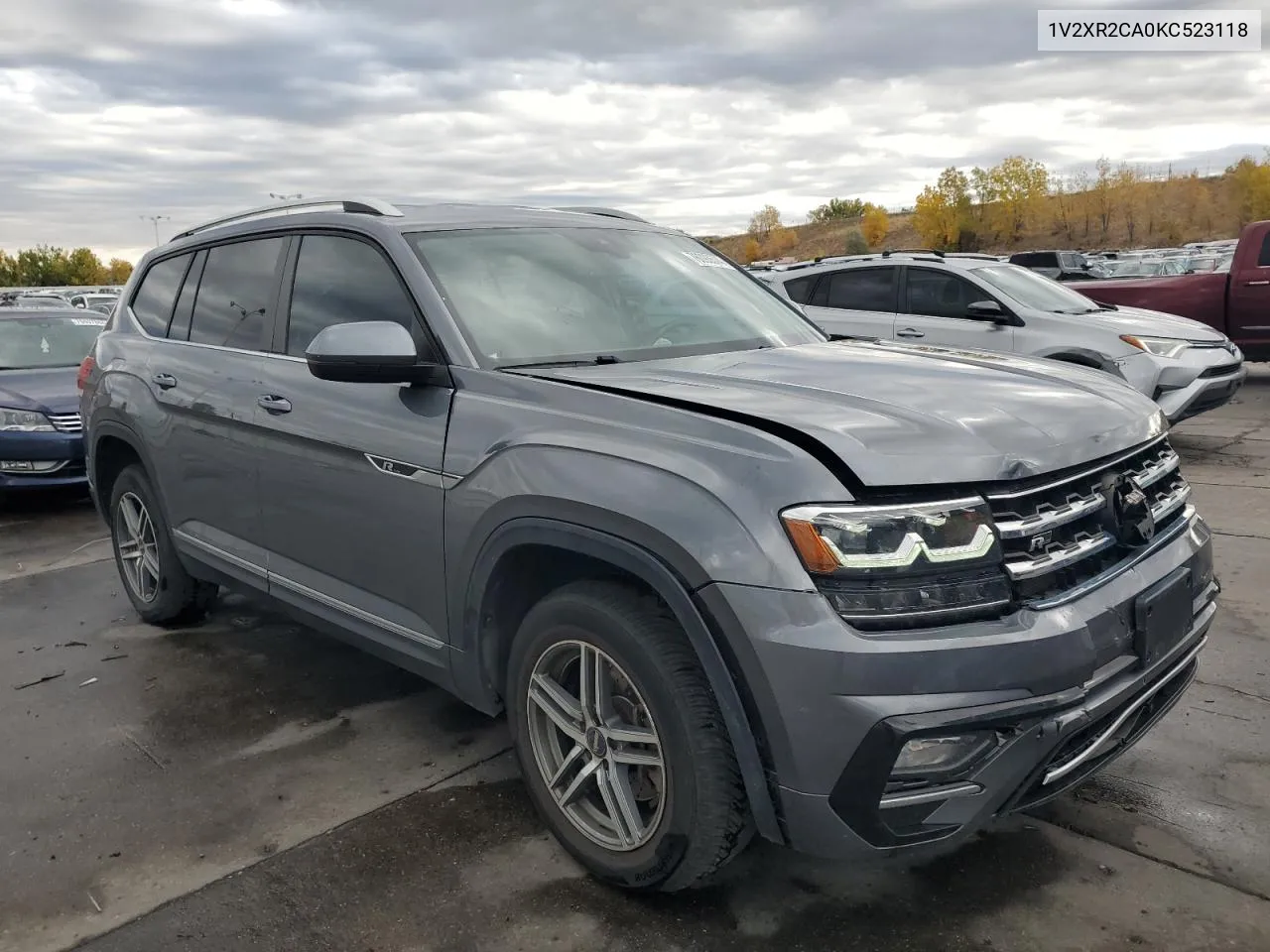 2019 Volkswagen Atlas Se VIN: 1V2XR2CA0KC523118 Lot: 76093574