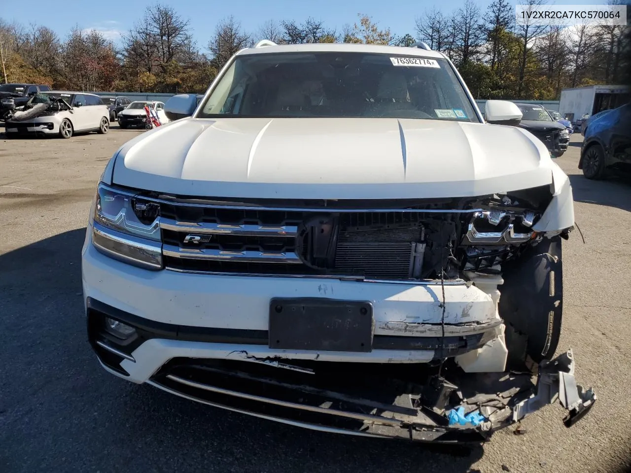 2019 Volkswagen Atlas Se VIN: 1V2XR2CA7KC570064 Lot: 76362774