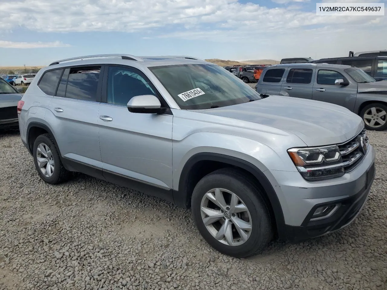 2019 Volkswagen Atlas Sel VIN: 1V2MR2CA7KC549637 Lot: 76615424