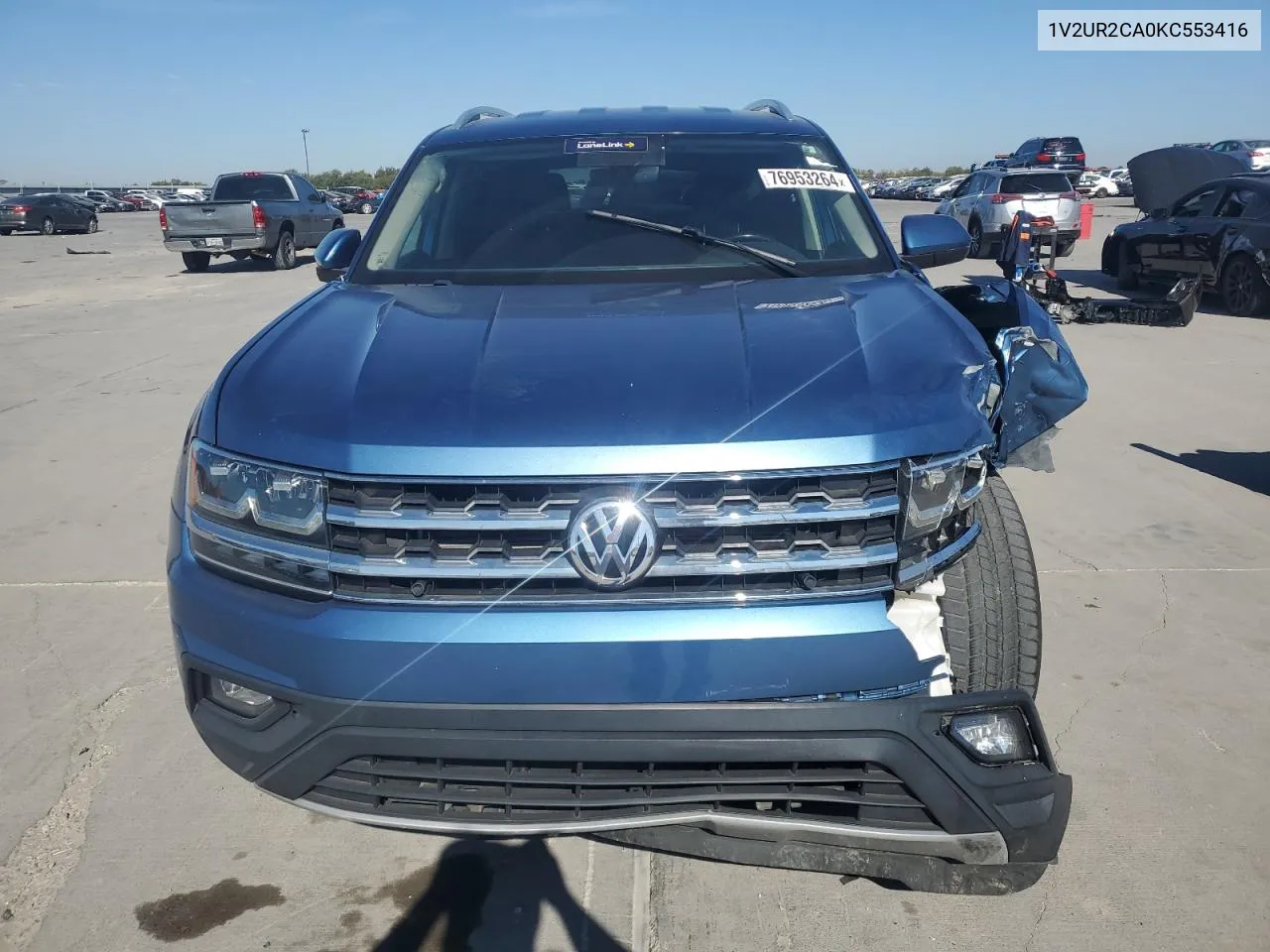 2019 Volkswagen Atlas Se VIN: 1V2UR2CA0KC553416 Lot: 76953264