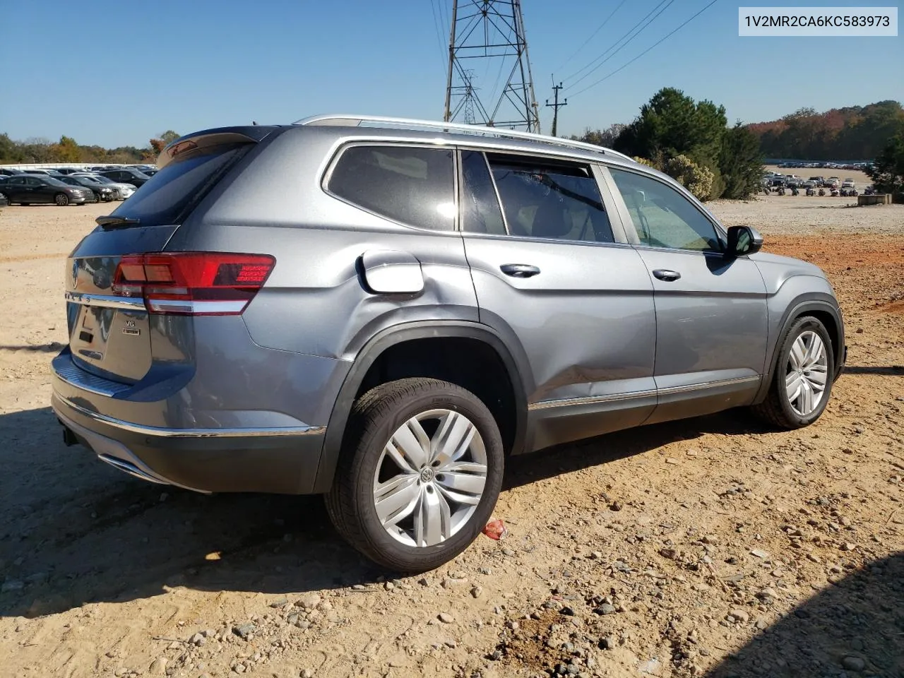 2019 Volkswagen Atlas Sel VIN: 1V2MR2CA6KC583973 Lot: 77095904