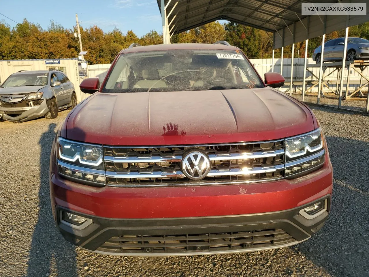 2019 Volkswagen Atlas Sel Premium VIN: 1V2NR2CAXKC533579 Lot: 77617754