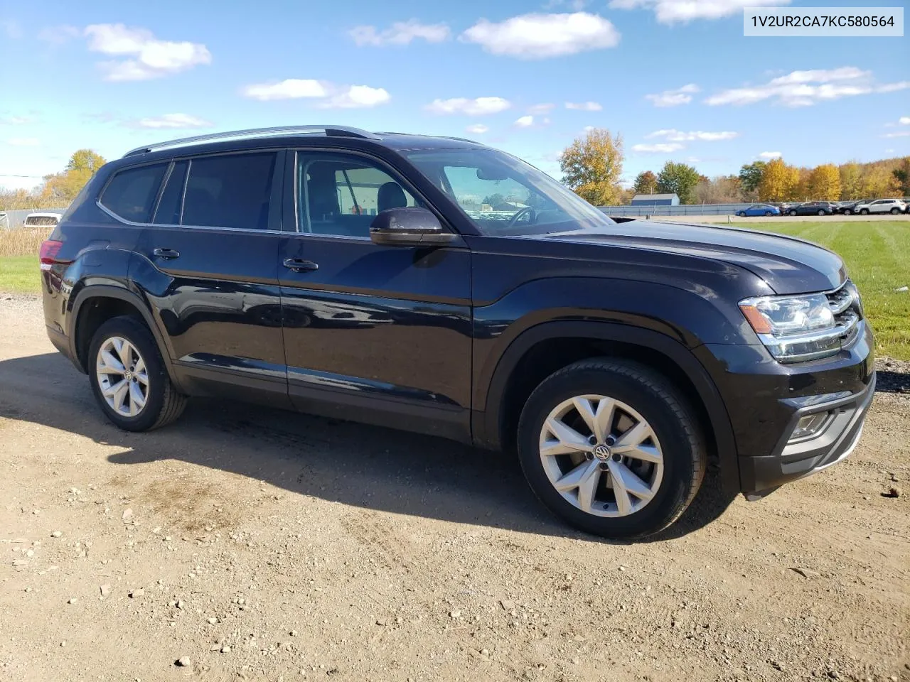 2019 Volkswagen Atlas Se VIN: 1V2UR2CA7KC580564 Lot: 77646274