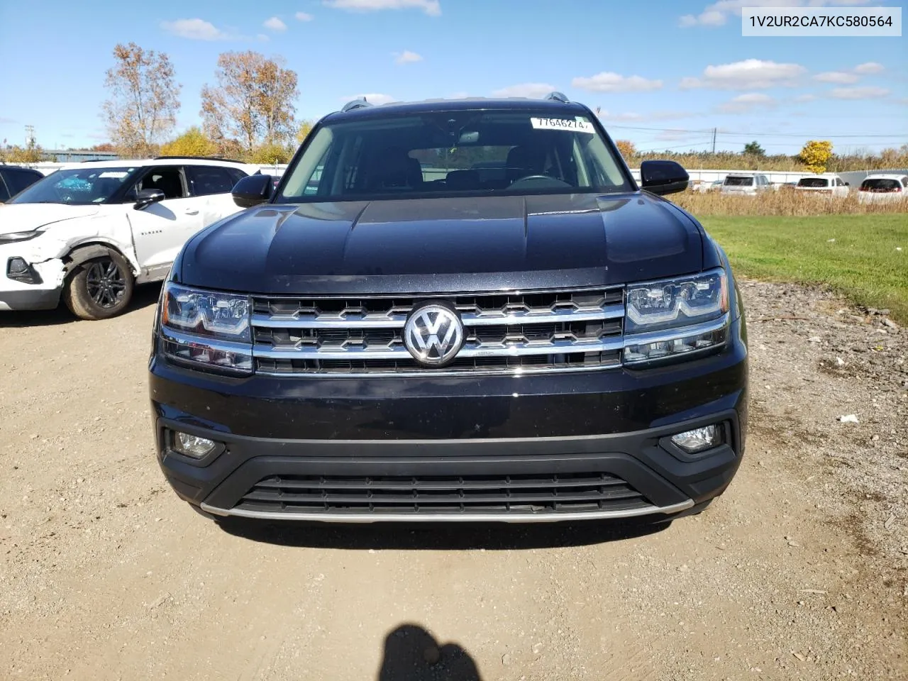 2019 Volkswagen Atlas Se VIN: 1V2UR2CA7KC580564 Lot: 77646274