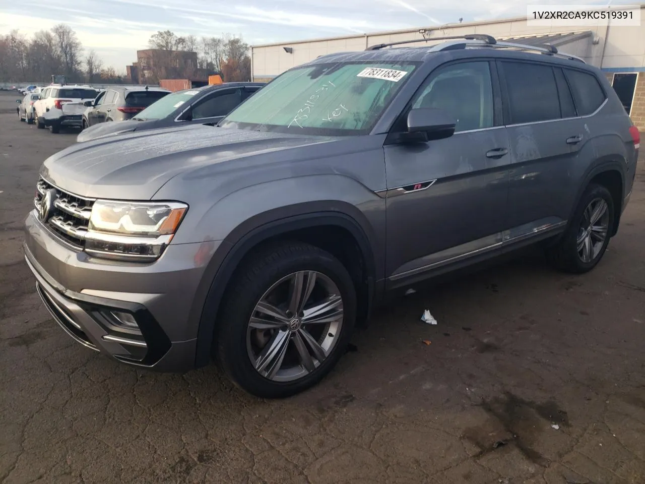 2019 Volkswagen Atlas Se VIN: 1V2XR2CA9KC519391 Lot: 78311834