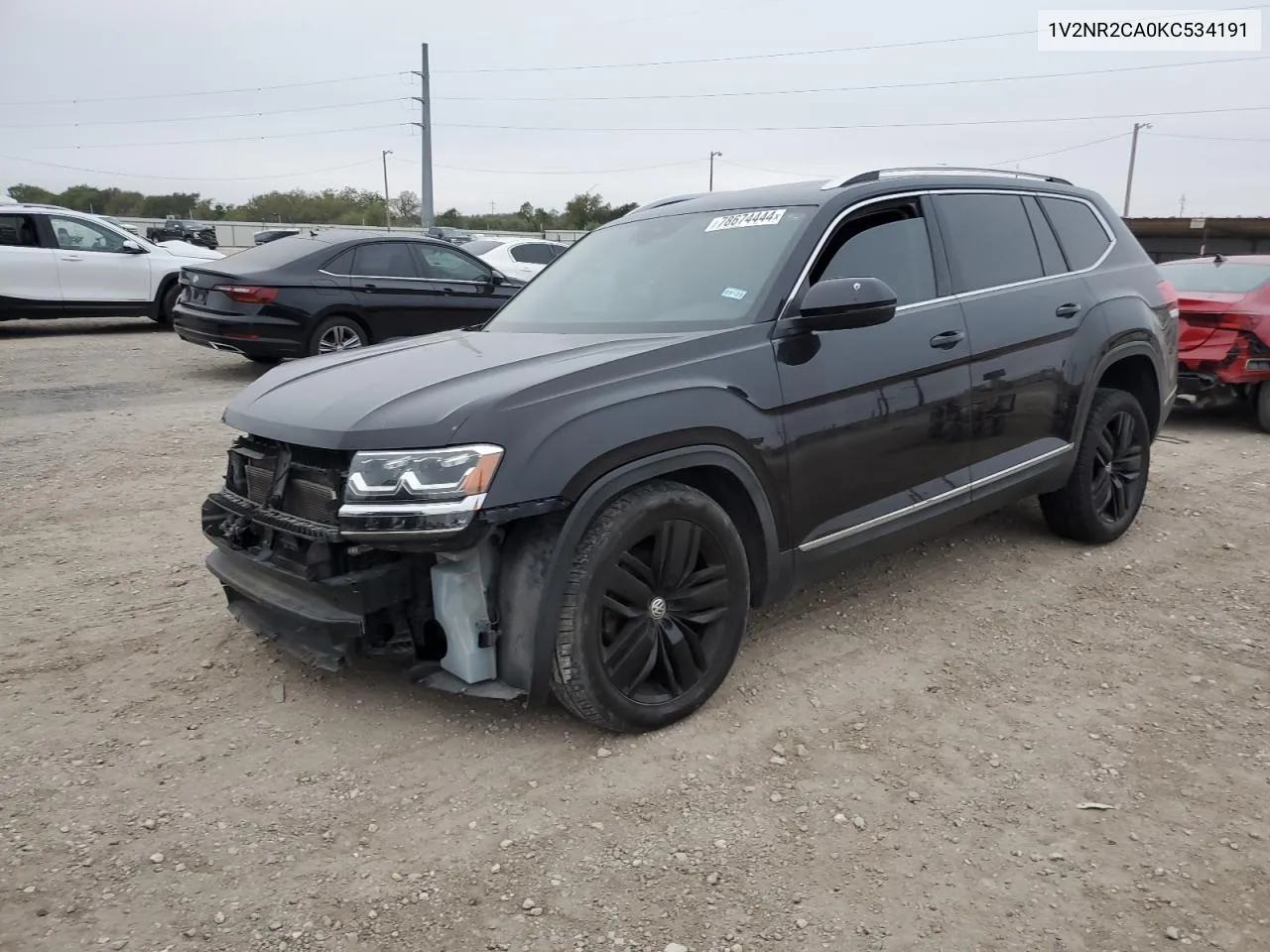 2019 Volkswagen Atlas Sel Premium VIN: 1V2NR2CA0KC534191 Lot: 78674444