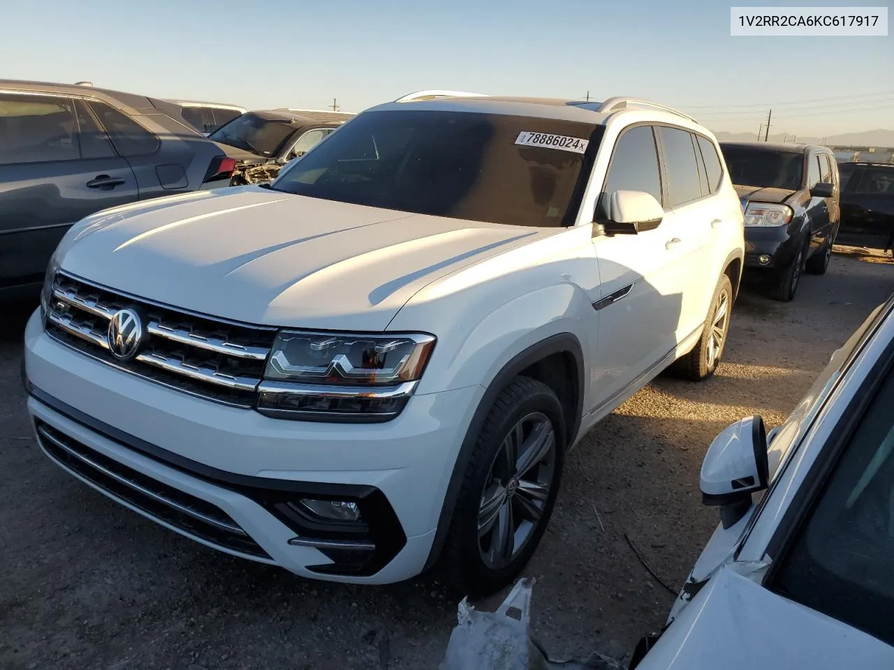 2019 Volkswagen Atlas Sel VIN: 1V2RR2CA6KC617917 Lot: 78886024