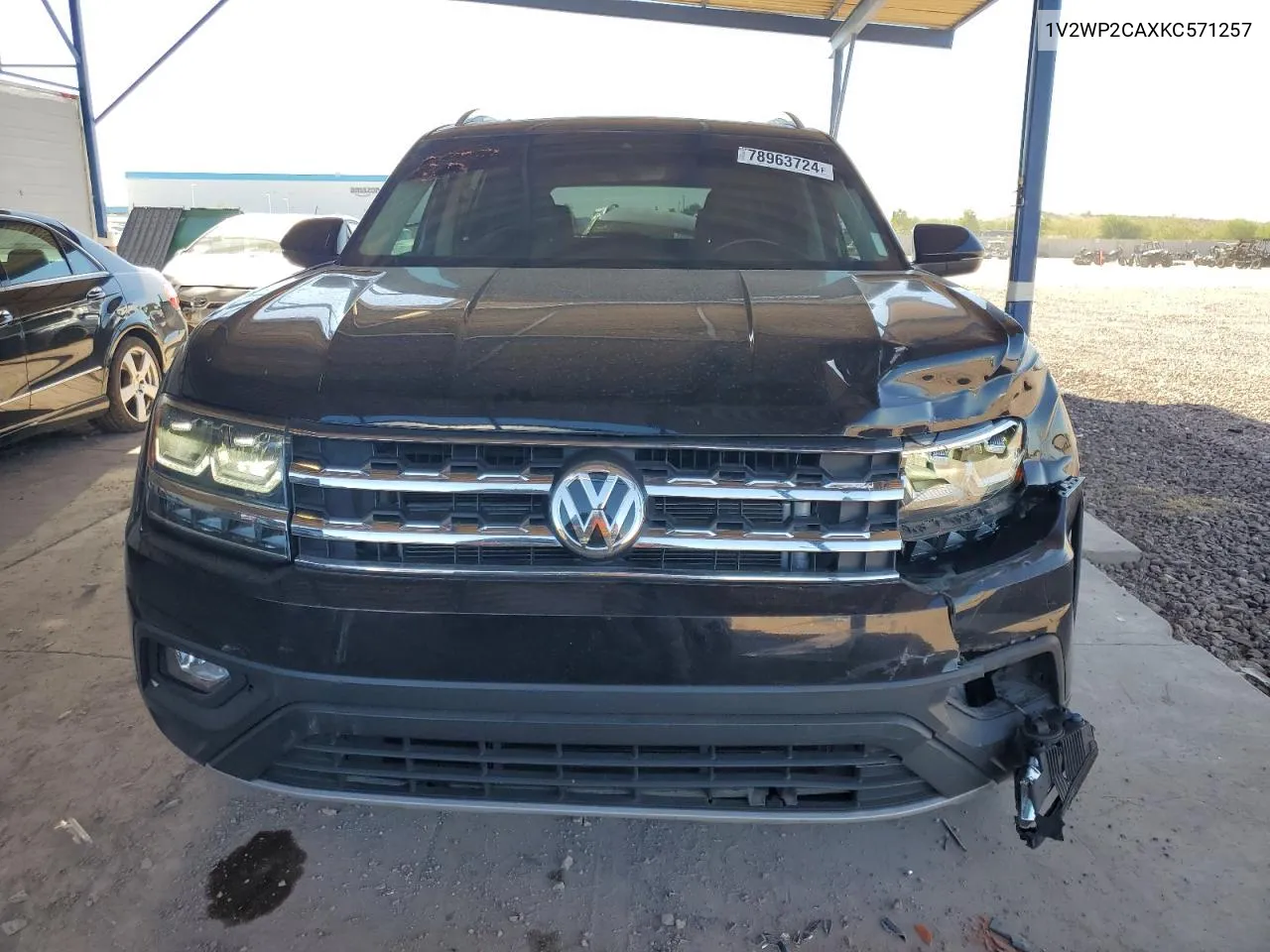 2019 Volkswagen Atlas Se VIN: 1V2WP2CAXKC571257 Lot: 78963724