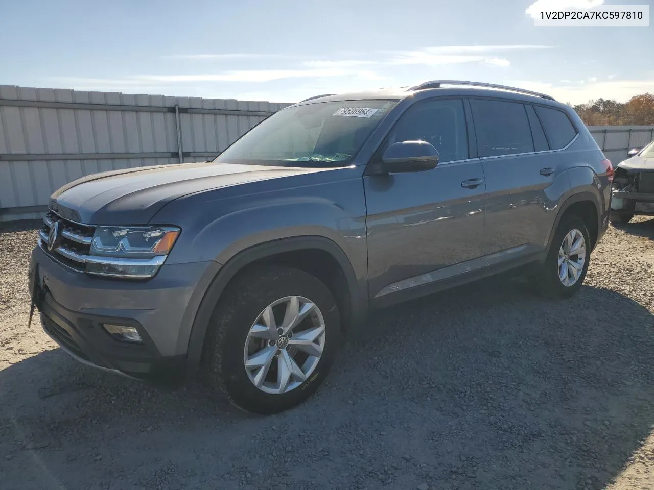 2019 Volkswagen Atlas Se VIN: 1V2DP2CA7KC597810 Lot: 79636964