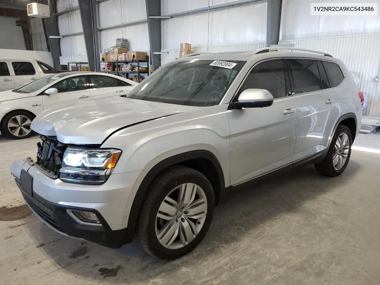 2019 Volkswagen Atlas Sel Premium VIN: 1V2NR2CA9KC543486 Lot: 80992004