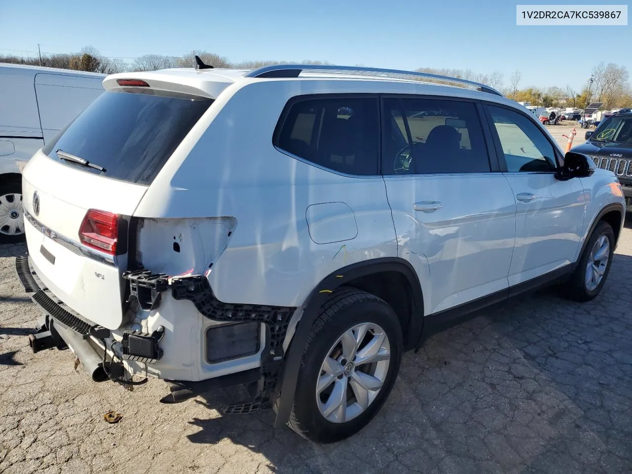 2019 Volkswagen Atlas Se VIN: 1V2DR2CA7KC539867 Lot: 81175244