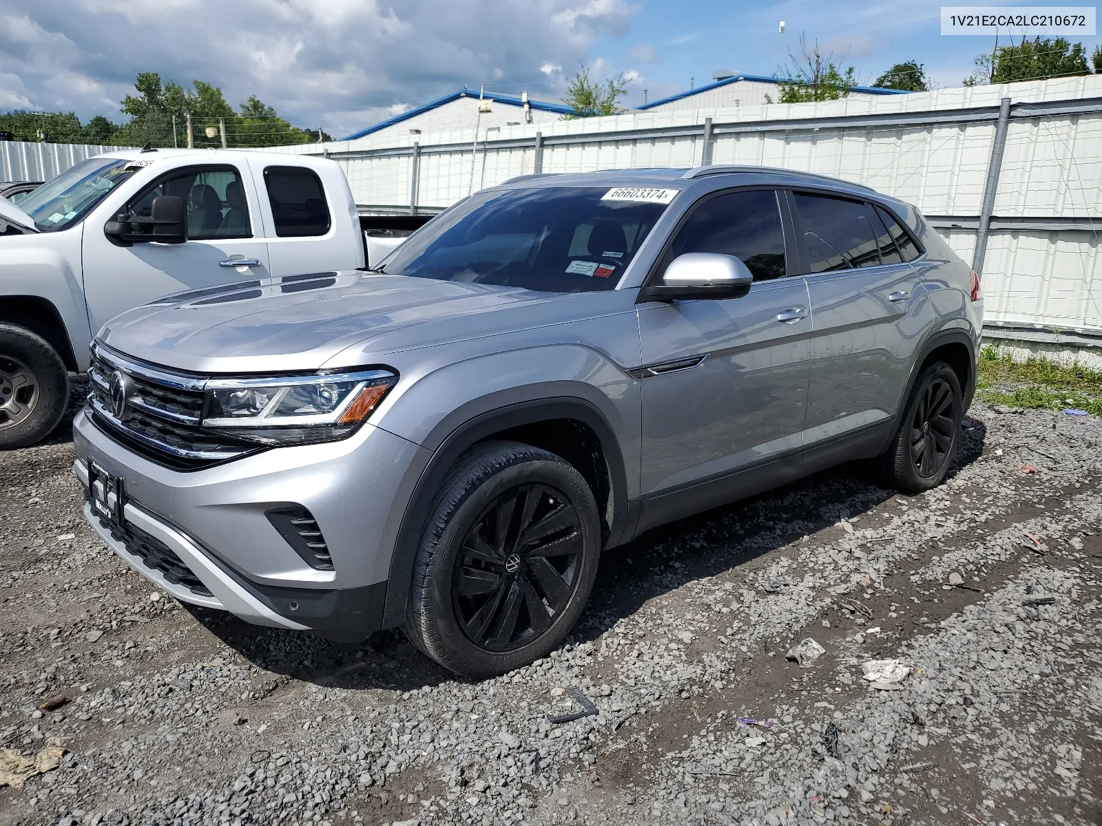 2020 Volkswagen Atlas Cross Sport Se VIN: 1V21E2CA2LC210672 Lot: 66603374