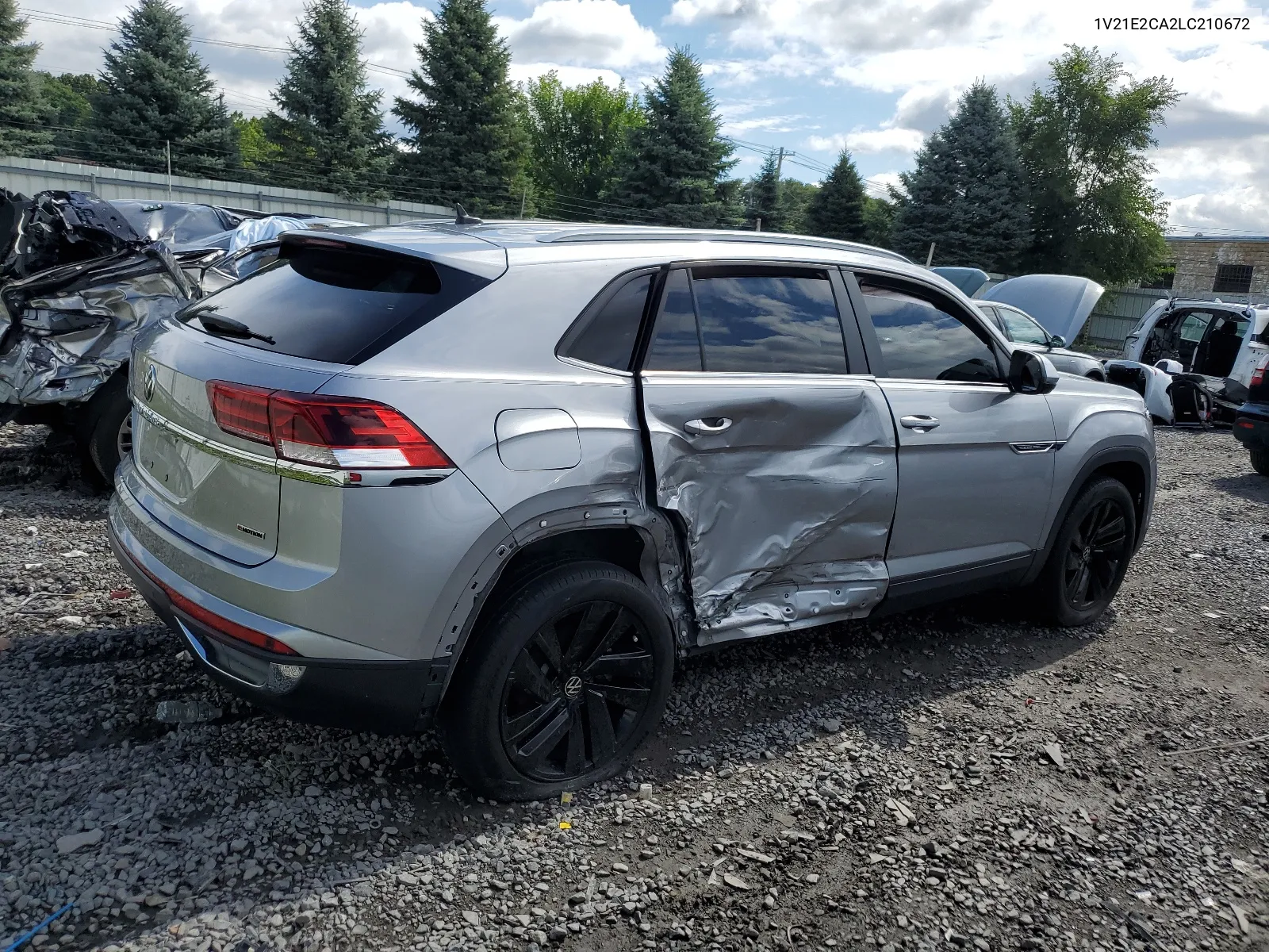 2020 Volkswagen Atlas Cross Sport Se VIN: 1V21E2CA2LC210672 Lot: 66603374