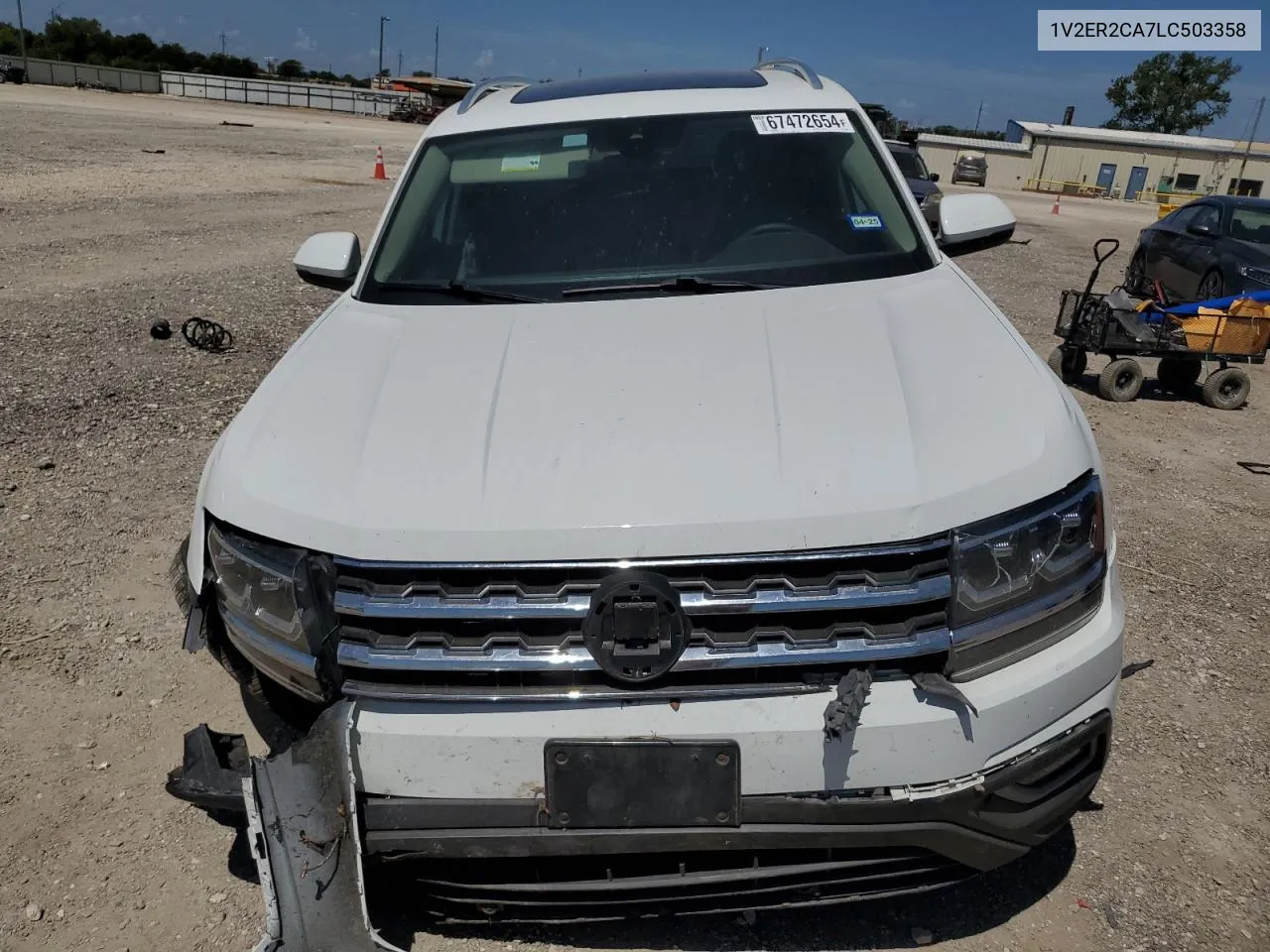 2020 Volkswagen Atlas Sel VIN: 1V2ER2CA7LC503358 Lot: 67472654