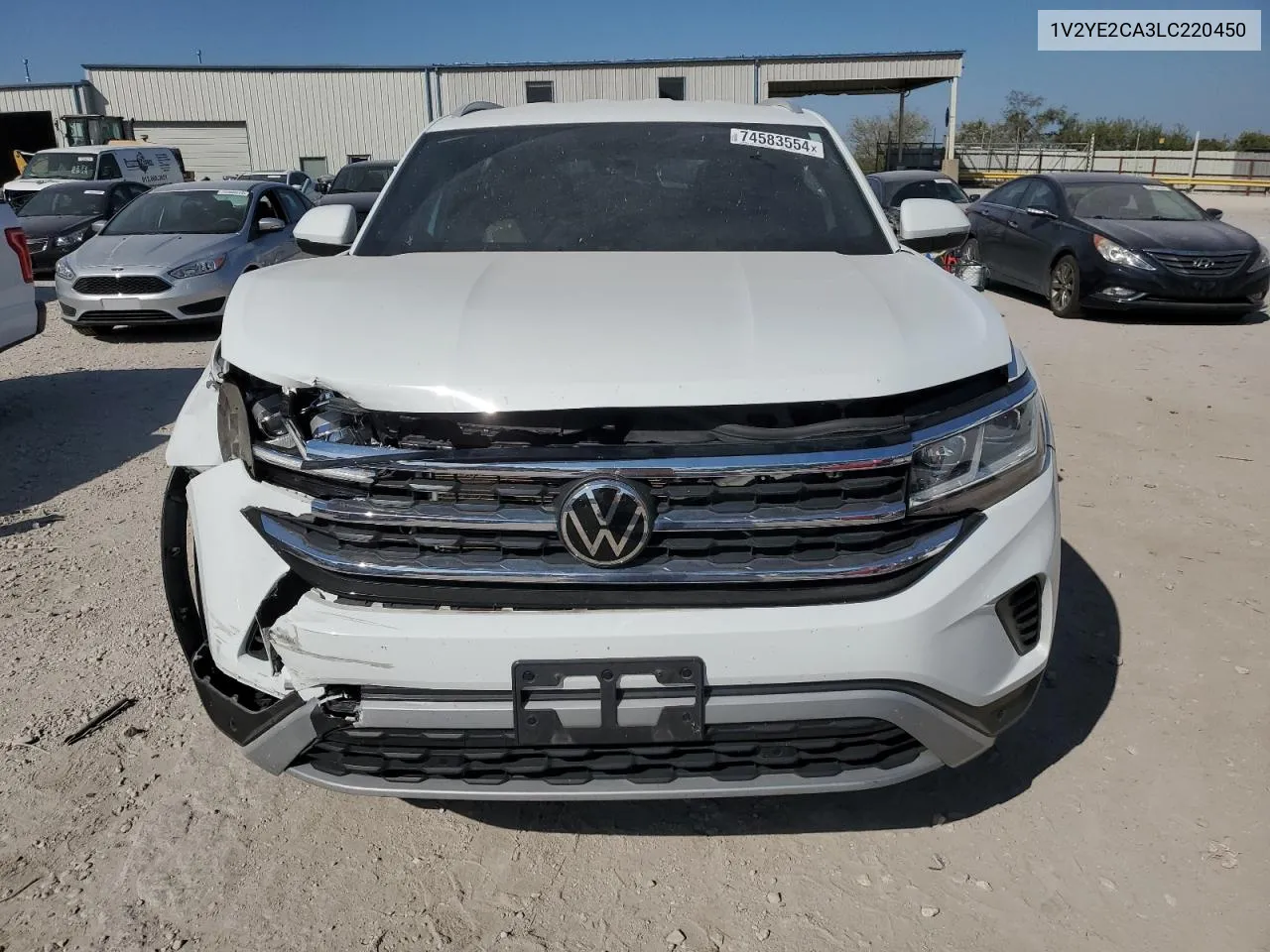 2020 Volkswagen Atlas Cross Sport Se VIN: 1V2YE2CA3LC220450 Lot: 74583554